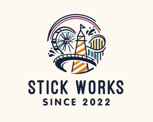 Circus Amusement Park logo design