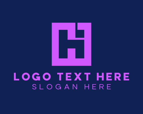 Letter Hi logo example 1