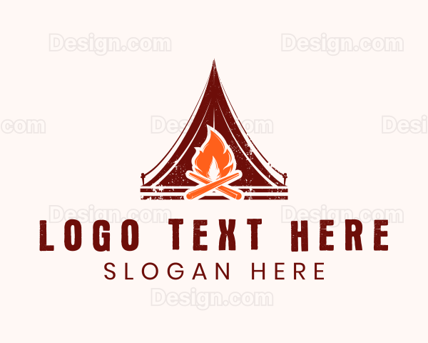 Outdoor Campfire Tent Logo