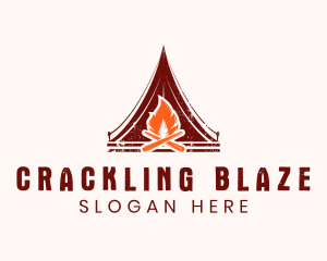 Outdoor Campfire Tent logo design