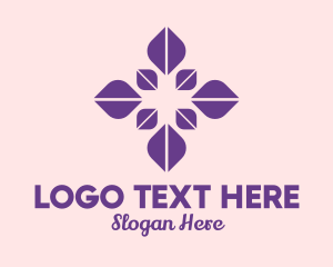 Purple Petal Flower  logo