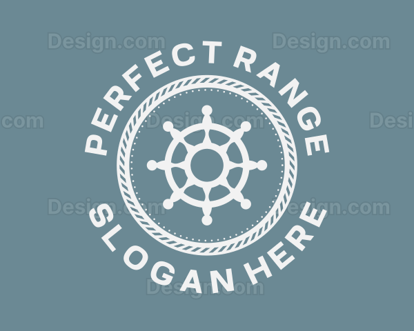 Nautical Helm Rope Logo