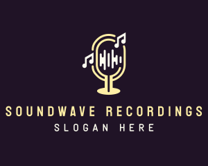 Soundwave Music Podcast logo design