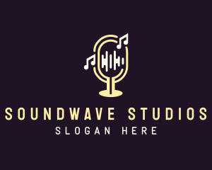 Soundwave Music Podcast logo design