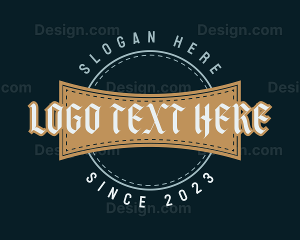 Gothic Vintage Wordmark Logo