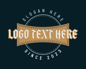 Gothic Vintage Wordmark logo