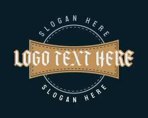 Gothic Vintage Wordmark Logo