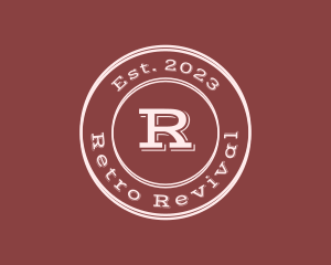 Retro Postal Stamp  logo design