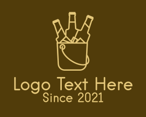 Yellow Beer Bucket  logo