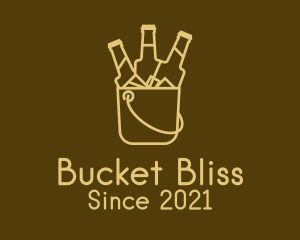 Yellow Beer Bucket  logo design