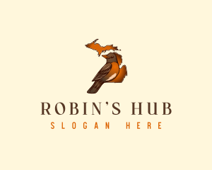 Michigan Robin Bird logo