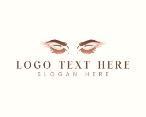 Eyelash Woman Cosmetic  logo