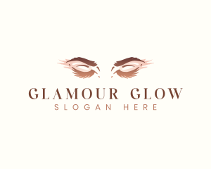 Eyelash Woman Cosmetic  logo design