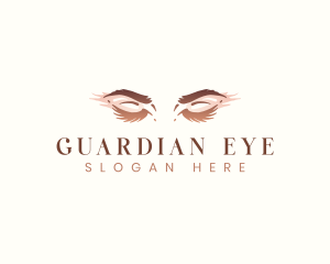 Eyelash Woman Cosmetic  logo design