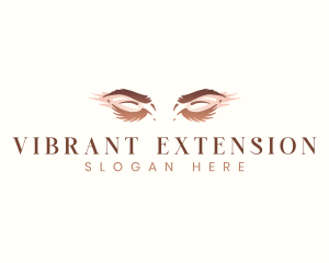 Eyelash Woman Cosmetic  logo design