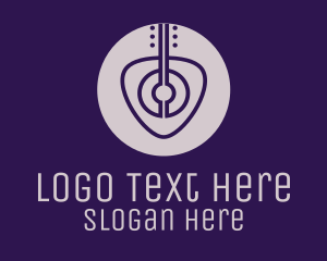 Guitar Pick Musician logo design
