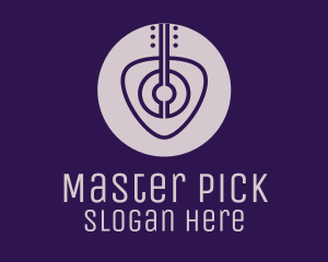 Guitar Pick Musician logo design