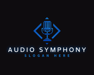 Mic Audio Broadcaster logo design