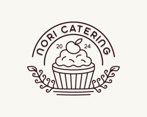 Cherry Cupcake Baker logo design