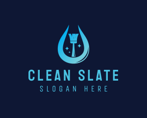 Janitorial Cleaning Housekeeper logo design