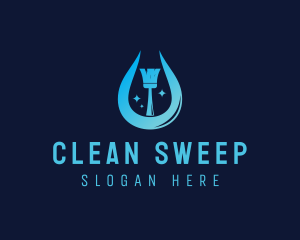 Janitorial Cleaning Housekeeper logo design