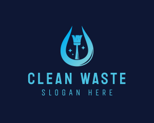 Janitorial Cleaning Housekeeper logo design