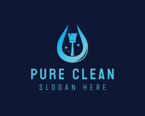 Janitorial Cleaning Housekeeper logo design