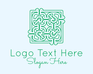 Green Moroccan Pattern  logo design