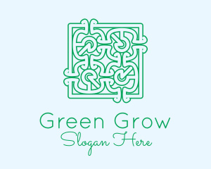 Green Moroccan Pattern  logo design