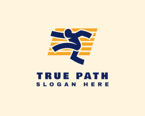 Fast Running Athlete Logo