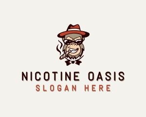 Monkey Smoking Cigar logo