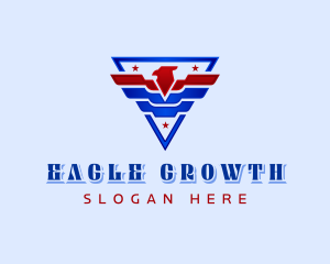 Patriotic Eagle Crest logo design