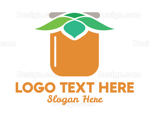 Orange Leaves Jar Logo