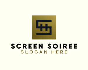 Gold Luxe Letter S logo design