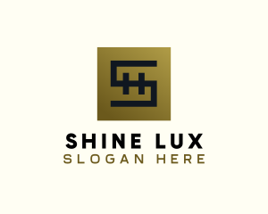 Gold Luxe Letter S logo design