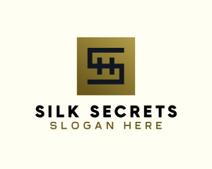 Gold Luxe Letter S logo design