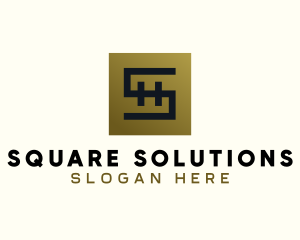 Gold Luxe Letter S logo design