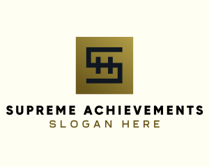 Gold Luxe Letter S logo design