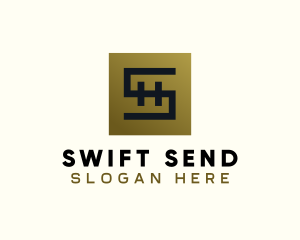 Gold Luxe Letter S logo design