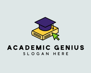 Online Course Book logo design