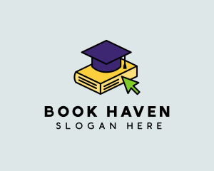 Online Course Book logo design