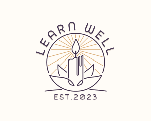 Louts Wellness Candle  logo design