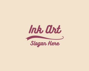 Pretty Calligraphy Banner logo