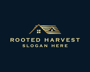 Real Estate House Roof logo design