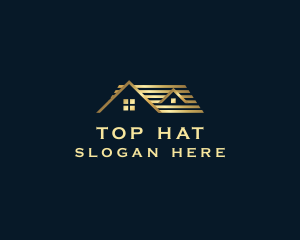 Real Estate House Roof logo design