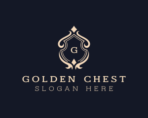 Fancy Shield Crest logo design