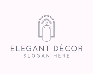 Scented Candle Home Decor logo design