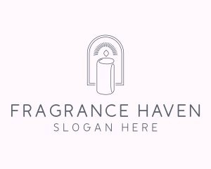 Scented Candle Home Decor logo design