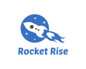 Space Rocket Launch logo