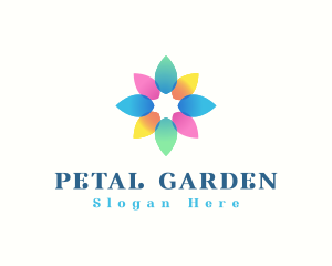 Elegant Flower Petals logo design